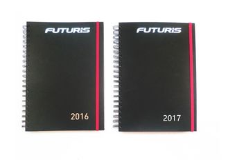 Custom Spiral Notebook Printing , Notepad Printing Services Black On White Color