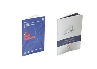 Perfect Bound Brochure Printing Services , Saddle Stitch Binded Book Printing