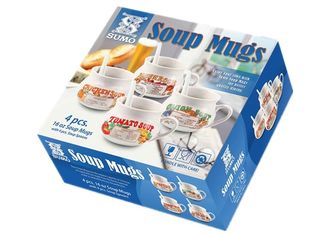 Morden Soup Mugs Food Box Printing , Subscription Box Printing One Sdie Coated Paper