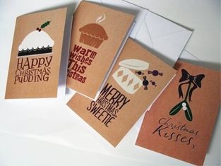 Commercial Custom Christmas Card Printing Service , Greeting Card Printing Services