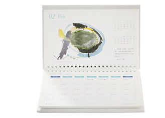 Custom Wall Calendar Printing , Wire Bound A3 Calendar Printing 9 Color Available