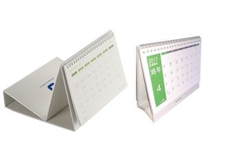 Professional 2018 Table Calendar Printing Services Wire Bound Binding