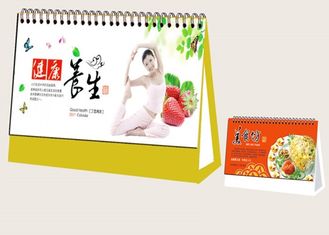 Custom Desk Calendar Printing Services Matt Paper Material 3mm Board Frame