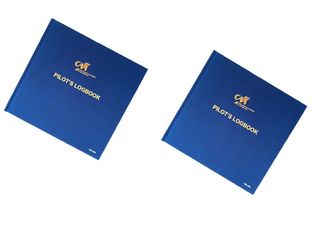 Promotional Blue Pilot Logbook Printing Hardcover Printing Service Case Bound