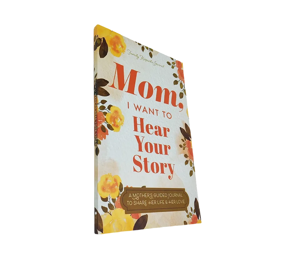 Soft cover book printing paperback book printing Mom I want to hear your story book printing