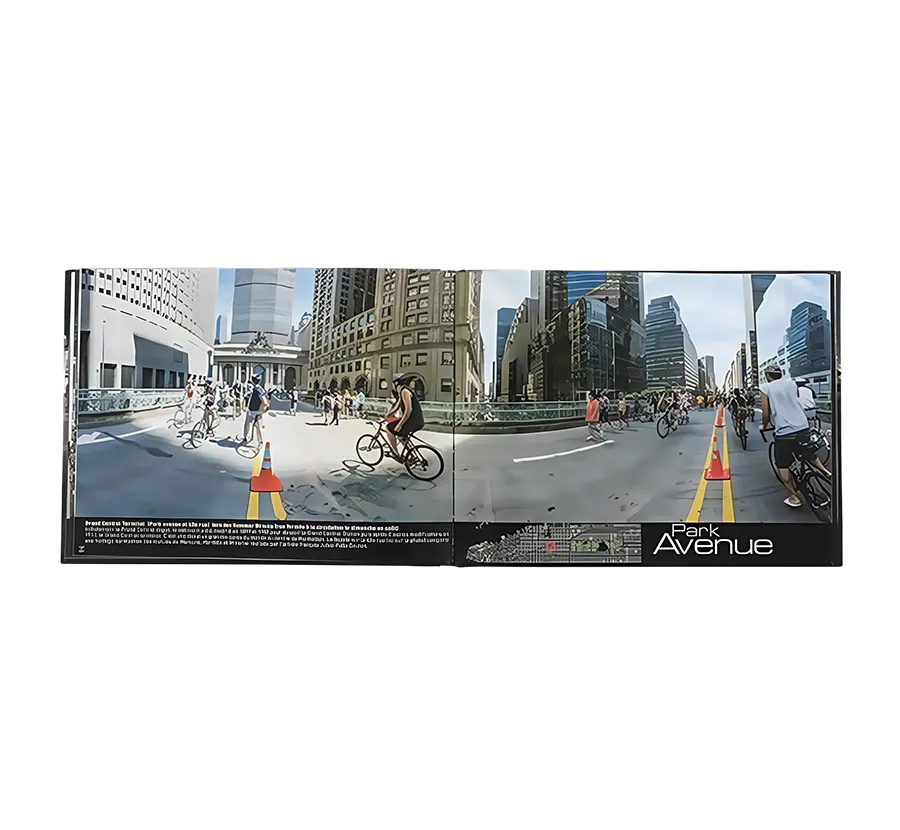 Tourism art book printing tour book printing case bound book printing