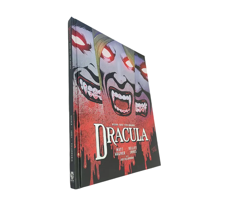 Case bound comic book printing service hard cover book printing