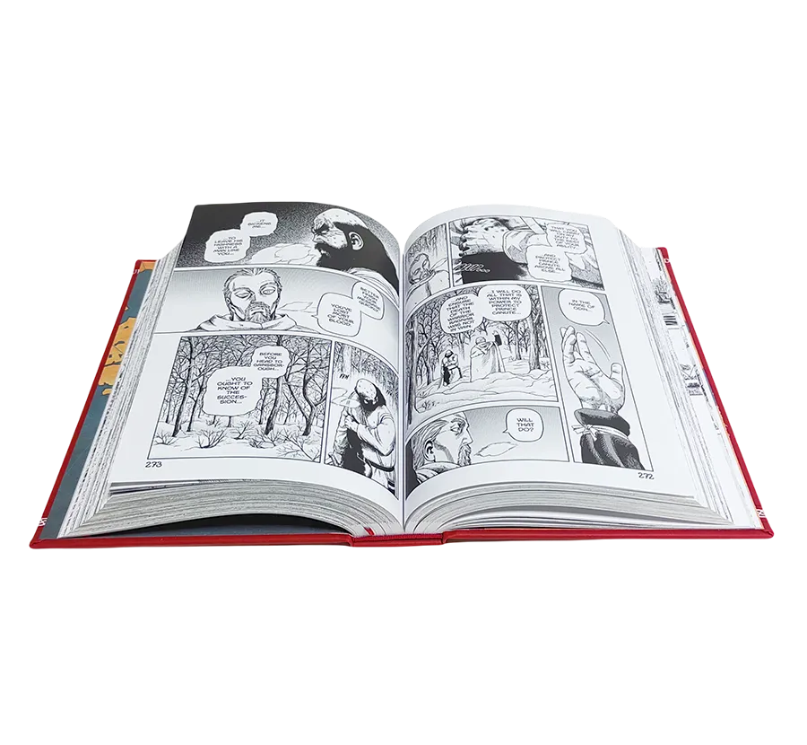Comic book printing case bound book printing novel book printing