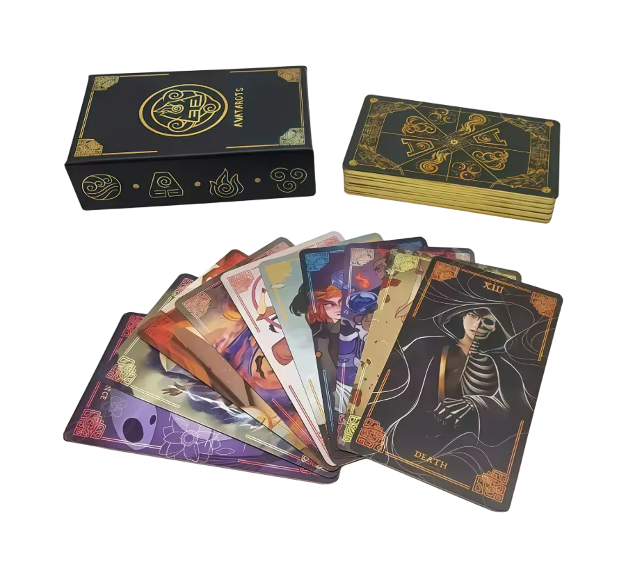 cold light cards printing_glittering cards printing_game cards printing_Wons Printing Company_tarot cards printing