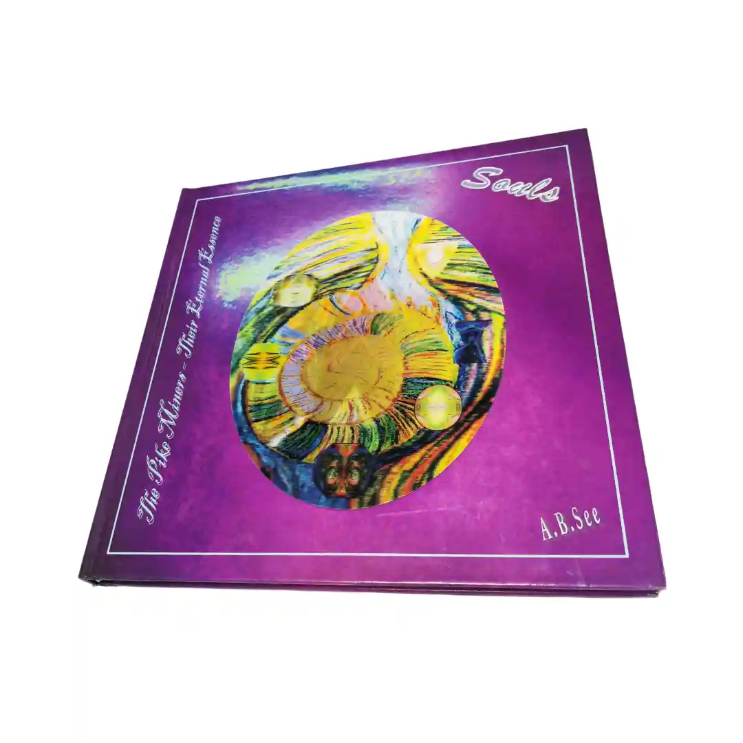 case bound book with 3D printing on cover