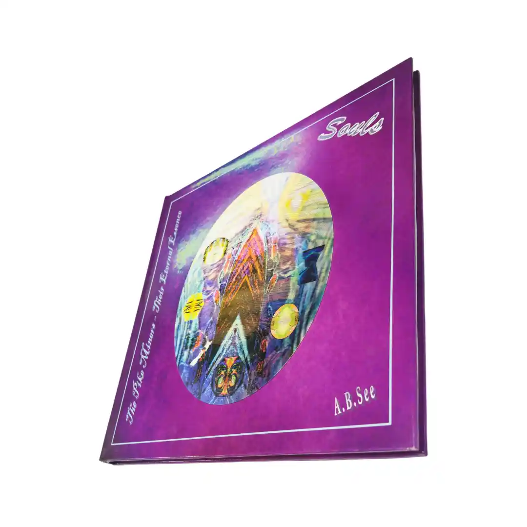 case bound book with 3D printing on cover